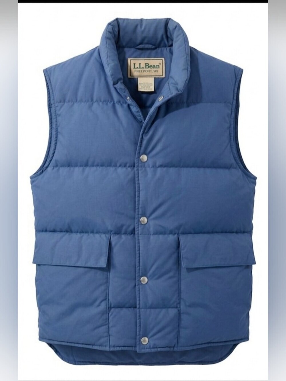 Vintage L.L. Bean Goose Down Puffer Vest Mens Medium Navy Outdoor Core